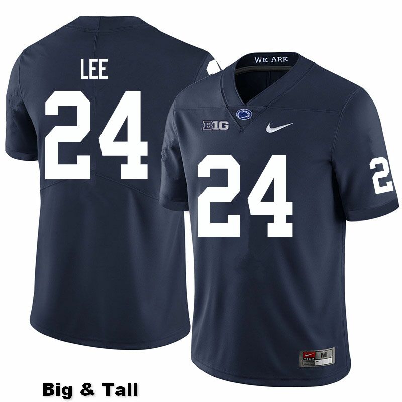 NCAA Nike Men's Penn State Nittany Lions Keyvone Lee #24 College Football Authentic Big & Tall Navy Stitched Jersey MBS4498LL